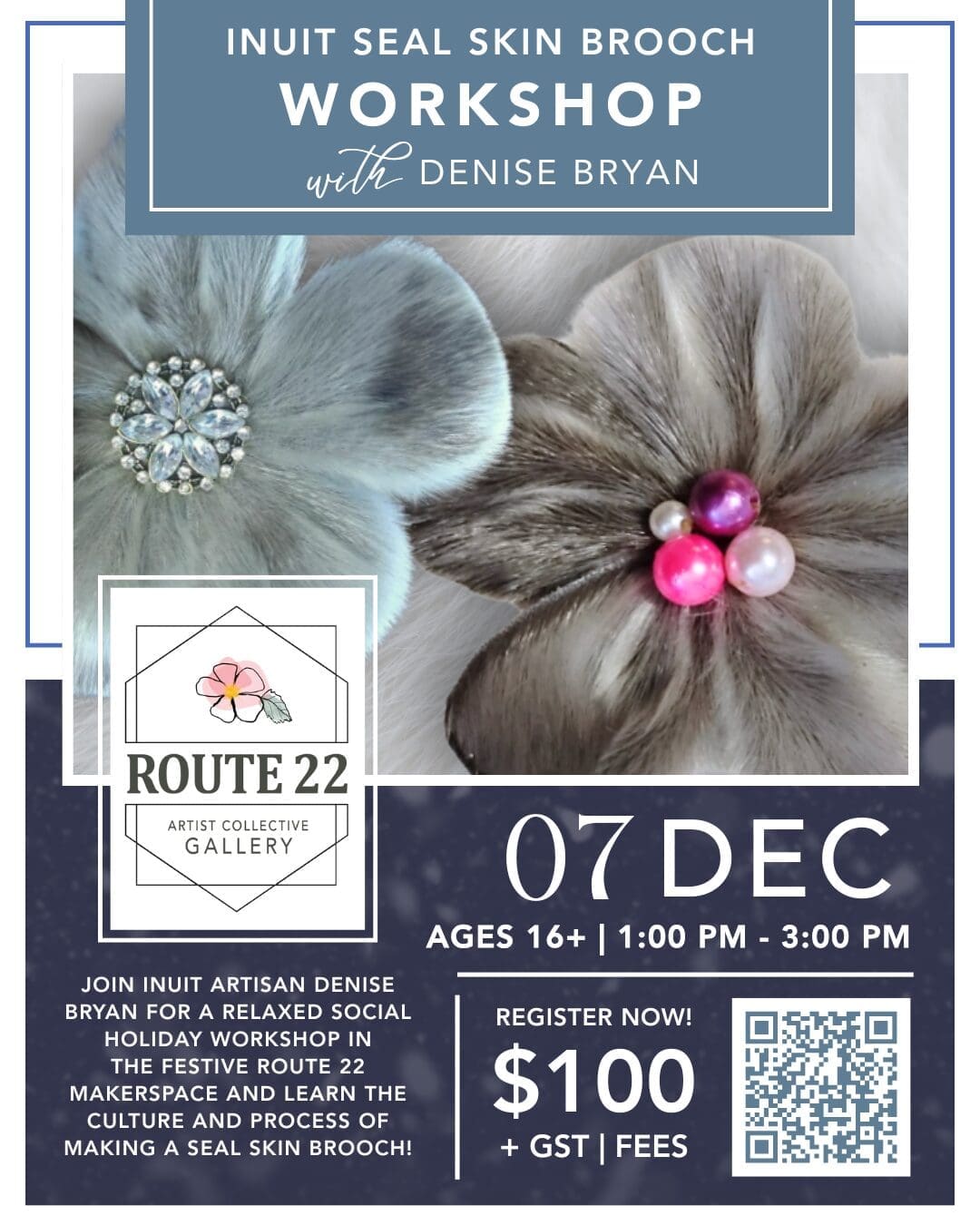 Seal Skin Brooch Workshop!