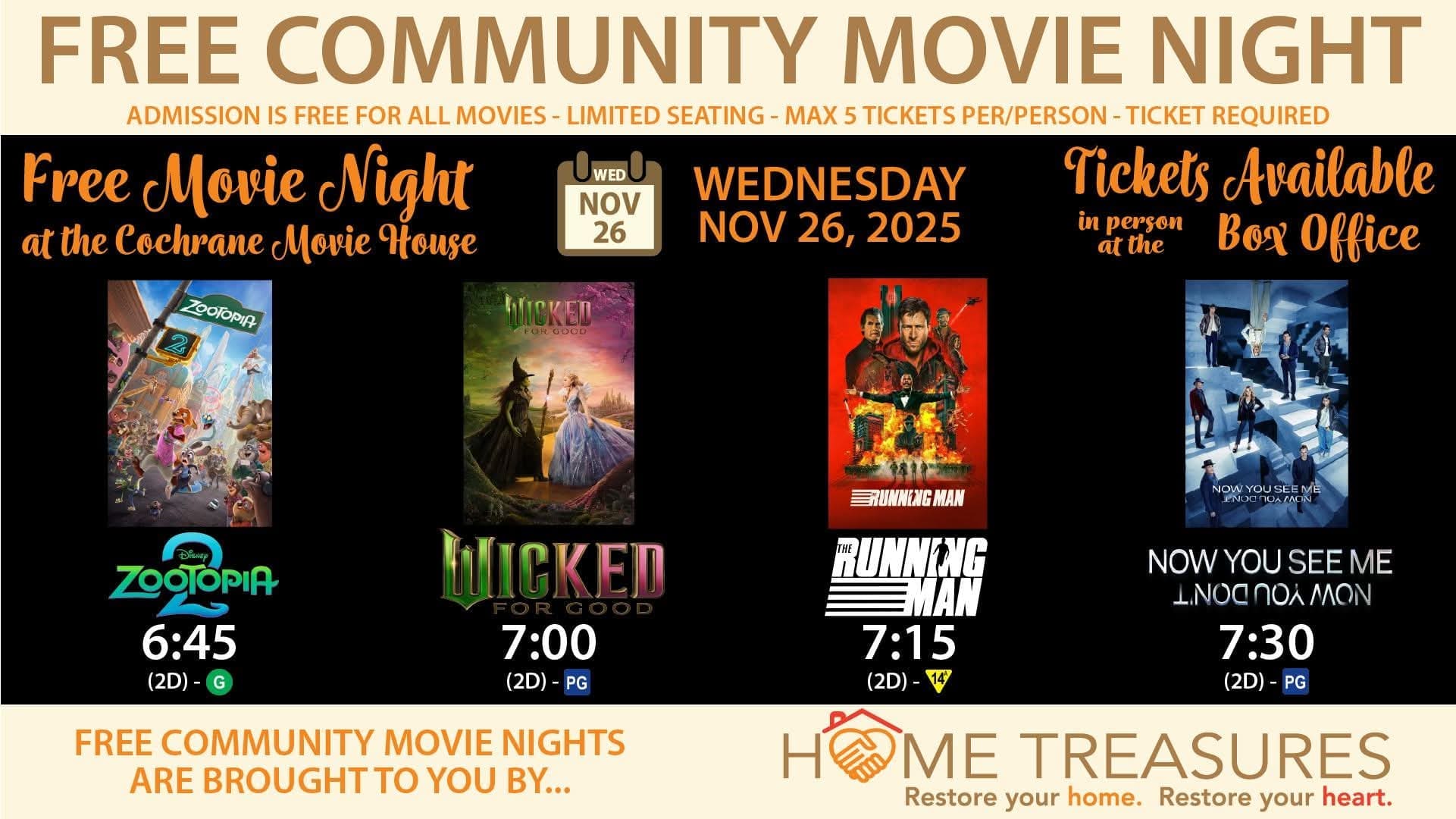 FREE COMMUNITY MOVIE NIGHT