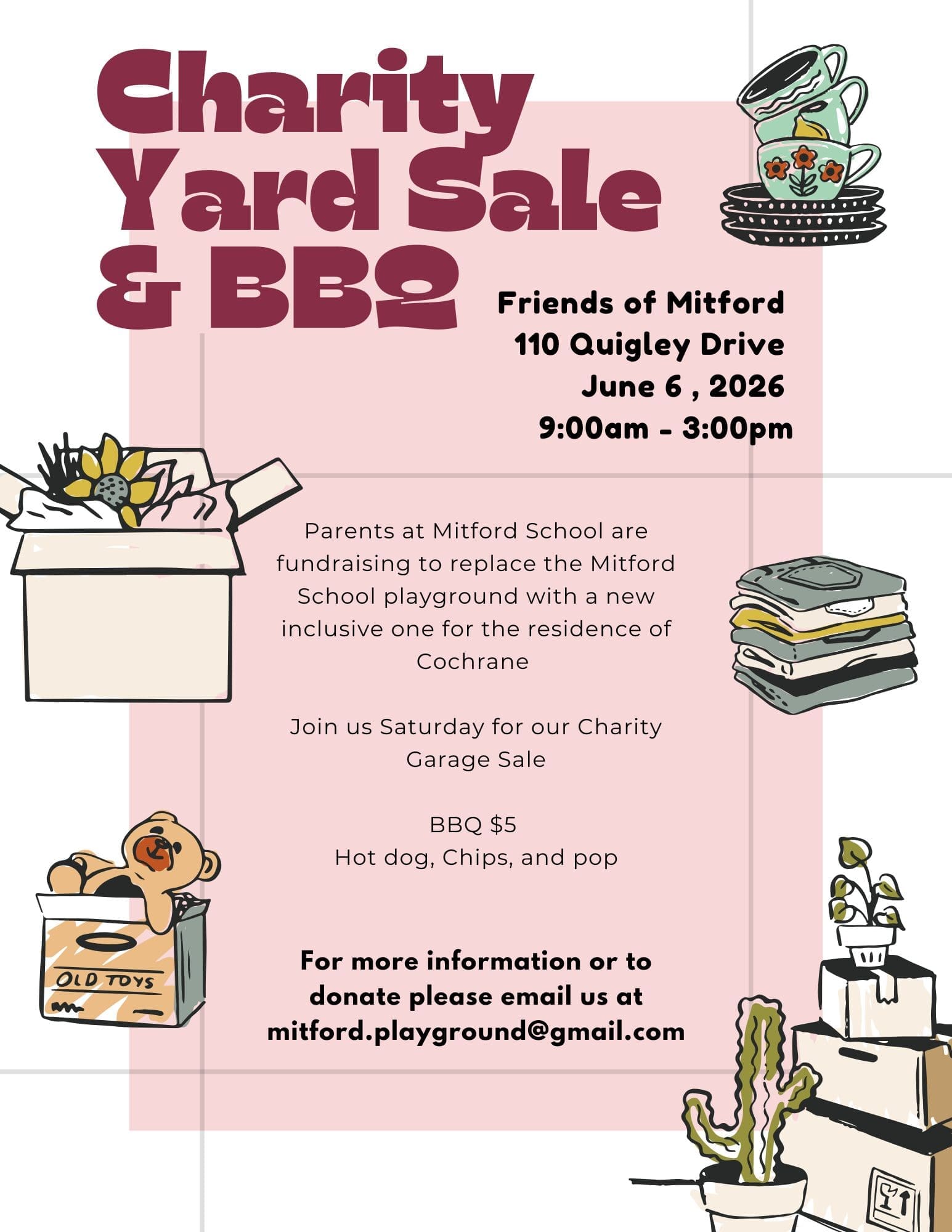 Garage Sale and BBQ